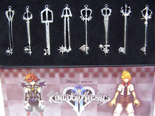 Kingdom Hearts Ii 8 Keyblade Pendant Set Sora Necklace Picture