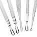 ACEVIVI 100% Surgical Quality Stainless Steel Blackhead Blemish Remover & Acne Pimple Extractors (5 pcs)