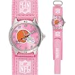 NFL Future Star Pink series watch - Cleveland Browns wristwatch (ladies & youth/max wrist size 6)