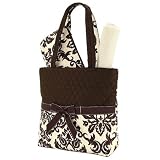 Belvah Quilted Damask Diaper Bag