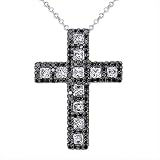 LADIES 1.06 CT DIAMOND CROSS PENDANT