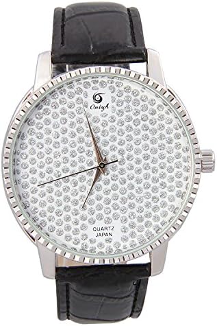OniyA Fashion Jewelry Ladies Wrist Watches with Leather Elegant Design Band
