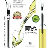 Wine Chiller, Aerator and Pourer: Enjoy a Glass of Perfectly Chilled Wine with the 3 in 1 Stainless Steel Wine Chill Rod. Everest Essentials Iceless Wine Chiller comes in a Wine Accessories Gift Box