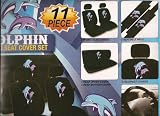 Dolphin 11 pcs Combo Seat Cover, Steering Wheel Cover and Shoulder Pad