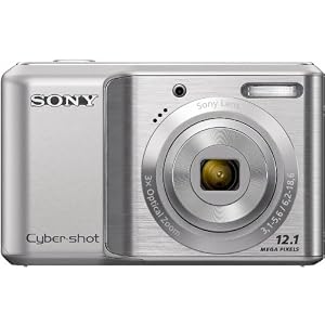     Sony Cyber shot DSC S2100S Digitalkamera  12 Megapixel, 3  fach opt. Zoom, 7,62 cm  3 Zoll  Display  silber   