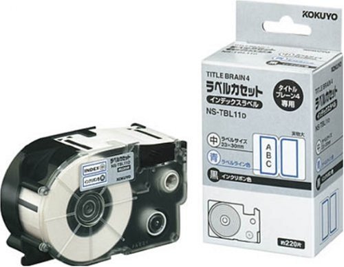 Cover image : KOKUYO NS-TBL11D ラベルカセットインデックス青中インク黒