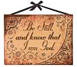 Be Still and Know That I Am God Metal Inspirational Wall D&eacute;cor Sign