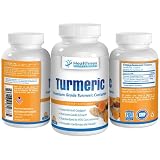 Turmeric Curcumin Capsules - Premium Grade - Standardized 95% Curcuminoids - Boosts Anti Inflamatory Response - Powerful Anti Oxodant - 60 X 500 Mg Capsules for Full Months Supply - Full