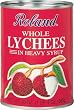 Roland Whole Lychees in Heavy Syrup, 20-Ounce Tins (Pack of 24)