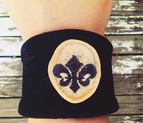 Fleur de Lis Cuff Deer Antler Bracelet - Fleur de Lis Jewelry - Deer Antler Bracelet - Cuff Bracelet