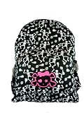 Skull: Bone PUNK GOTHIC Large School Backpack *Skeleton Black+ Free Necklace