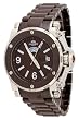 Oniss #ON670-M Men's Day/Date Sapphire Crystal Brown Ceramic Watch