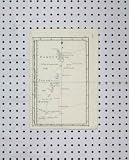C1880 Antique Map Part Japan Nipon Sandown Old Print