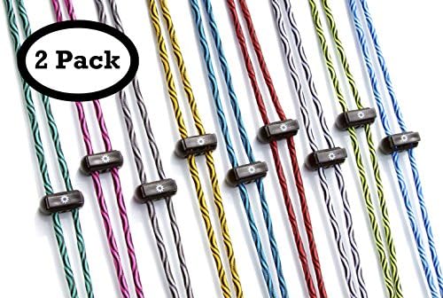 No Tie Shoelaces BOOMLACES 2 Pack "Laces With Power" Stretch Elastic, No Tie Shoe Laces. Lace Locks in place. Excellent for All Sports, Football, Soccer, Tennis, Volleyball, Running, Hiking, Skydiving, Golf, Marathons, Triathlons &amp; More. Ideal for Athletes, Runners, Toddlers, Kids &amp; Adults. Quick, Fast &amp; Convenient. Fits All Athletic Shoes, Sneakers, Cleats, Etc. Fits All Shoe Brands, Nike, Under Armour, New Balance, Converse, Vans, Jordans, Etc. Order Your BOOMLACES No-tie Shoelaces Today! Lifetime Guarantee. (Solid White)