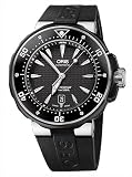 Oris Men's 01 733 7646 7154 07 4 26 04TEB Black Dial Watch