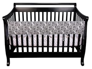 Trend Lab Baby 3 Piece CribWrap Convertible Crib Rail Cover Set