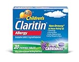 IMAGE OF Claritin Children's (5mg) Grape, 20-Count Chewable Tablets