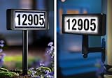 Solar Powered Home Address Sign Yard Stake By Collections Etc