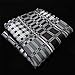Shlax&Wing Checked Black Grey Handkerchieves Mens Neckties Hanky Pocket Square