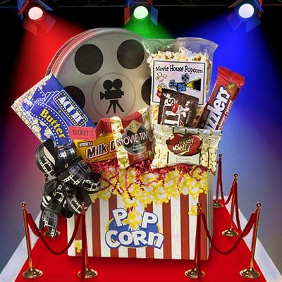 Movie Night Fun Small Popcorn and Candy Gift Box