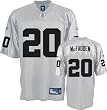 Darren McFadden Jersey: Reebok Silver Replica #20 Oakland Raiders Jersey