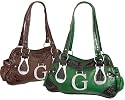 EyeCatchBags - Womens Designer Style G Emblem Patent Shoulder Bag