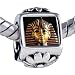 Pandora Style Bead Egyptian Mummy-Tutankhamen Photo Flower European Charm Bead Fits Pandora Bracelet