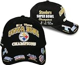 Pittsburgh Steelers Commemorative 6X Super Bowl Champs Adjustable Hat