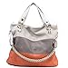Women's Classic Fashion Tote Handbag Shoulder Bag Perfect Large Tote with Shoulder Strap(258,orange)