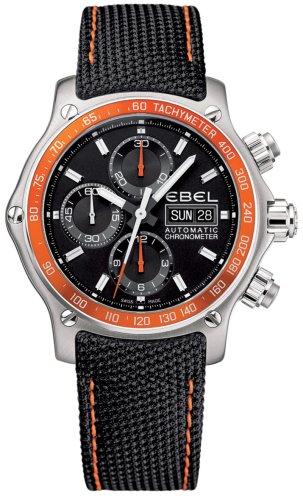 Ebel 1911 Discovery Mens Automatic Chronograph Watch 9750L62/53O35N06OS - 1215889