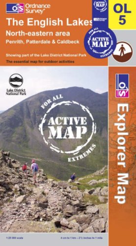 City Travel Guides Discounted  Books : The English Lakes - North Eastern Area (OS Explorer Map Active) (OS Explorer Map Active)