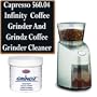 Capresso 560.04 Infinity Commercial Grade Conical Burr Coffee Grinder Bundle With Grindz Cleaner