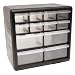 HOMAK HA01012001 12-Drawer Plastic Parts Organizer