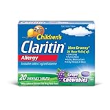 Claritin Children's (5mg) Grape, 20-Count Chewable Tablets