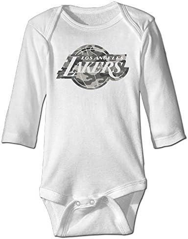 Popular Los Angeles Lakers Camo Logo Cool Bodysuit Set Long Sleeve