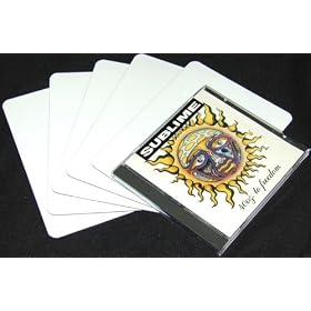 <b>100 White Narrow CD Divider Cards #CDNS68NWH - 4 7/8" x 6 3/4" - Perfect for Standing CD Jewel Boxes on the End with Title Printed!</b>