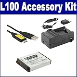 Samsung L100 Digital Camera Accessory Kit includes: SDSLB10A Battery, SDM-1 ....