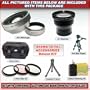 3x Tele+ Wa Lens for Panasonic Lumix Dmc-fz20 Dmc-fz15