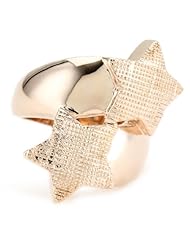 Tuleste Market Rose Gold Double Star Ring