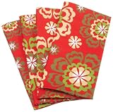 Tululah Designs 20-Inch by 20-Inch Ramona Print Napkin, Regent Red, Set of 4