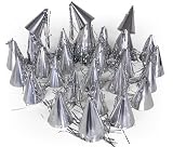 Cheadle Royal 100 Mini Cone Hats (Silver)