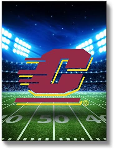 Central Michigan Chippewas Canvas Wall Art Stadium Design (18x24)