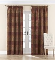 Patch Jacquard Pencil Pleat Curtains