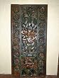 India Art Decor Antique Hindu God Ganesha Hand Carved Wall Panel Doors Shutters 72"