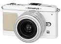 Olympus Pen E-P1 Micro Four Thirds Digital SLR Camera (14-42mm Silver Lens Kit) - White