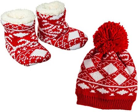 B. Boutique Nordic Winter Knit Hat and Booty Set