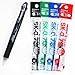 Zebra B4sa1 Clip-on Multi Multifunctional Pen (0.7mm Black, Blue, Red and Green + 0.5mm Mechanical Pencil) - Black Barrel & 4colors Ink Pens Refills Value set(with Our Shop Original Description of