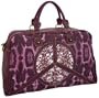 Ed Hardy Paz Carry On,Plum,one size