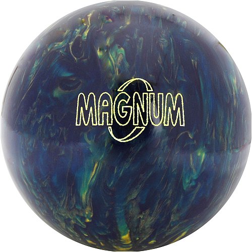 Ebonite Magnum Polyester Bowling Ball: Blue/gold Picture