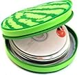 Cute Design Football, Watermelon, Baskeball, Tire and Hamburger Shape CD Storage Case Bag (Watermelon)
